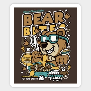 Retro Cereal Box Bear Bites // Junk Food Nostalgia // Cereal Lover Magnet